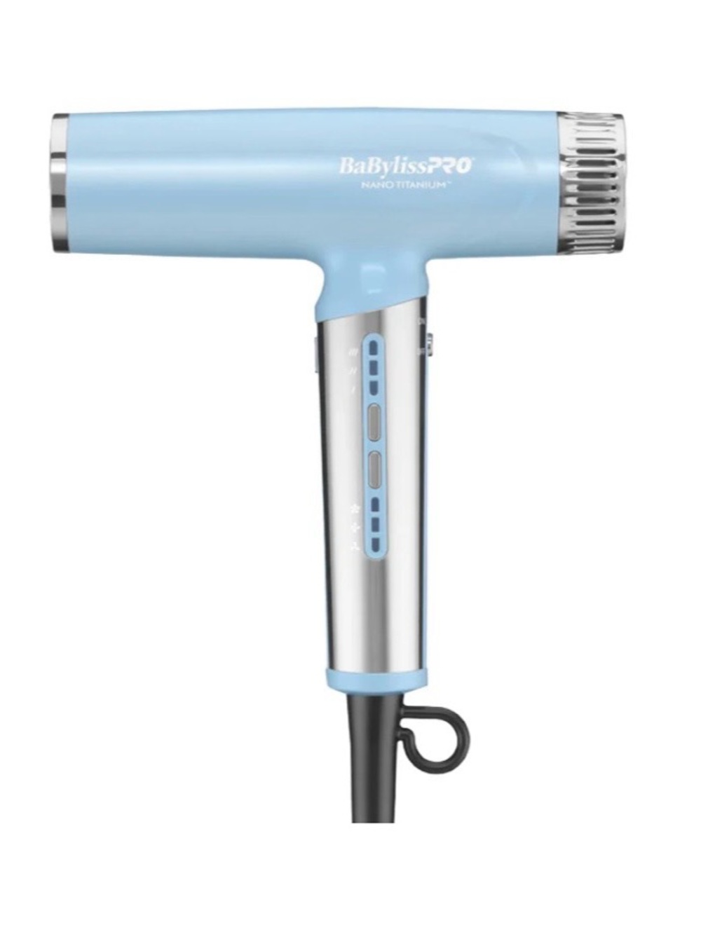NWT limited edition BaBylissPRO Nano Titanium Light ionic Blue Hair Dryer